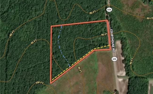 8.06ac Courthouse Road, Sussex County, VA 23890