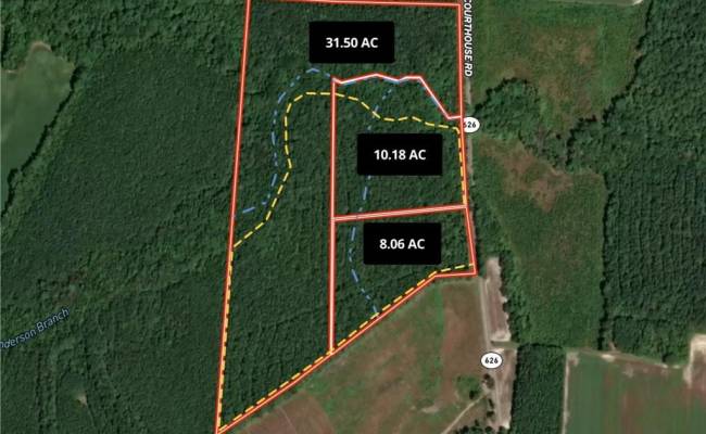 10.1ac Courthouse Road, Sussex County, VA 23890