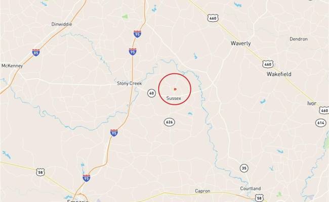 10.1ac Courthouse Road, Sussex County, VA 23890