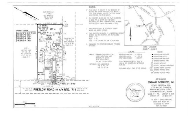 Lot 4 Pretlow Road, Southampton County, VA 23851